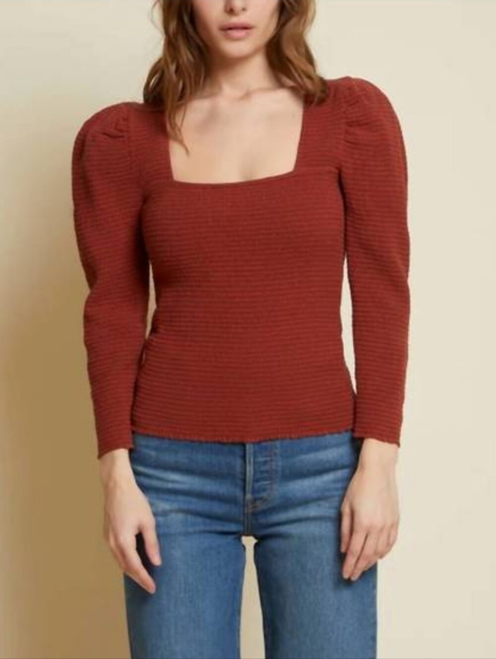Nation LTD Alexandra Smocked Long Sleeve